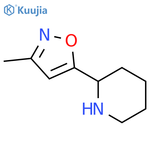 2-(3-methyl-1,2-oxazol-5-yl)piperidine structure