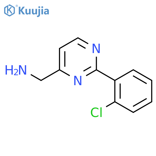 1-2-(2-Chlorophenyl)pyrimidin-4-ylmethanamine structure