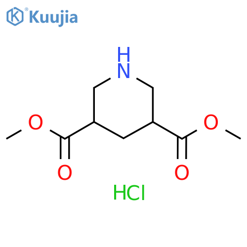 Dimethyl 3,5-piperidinedicarboxylate hydrochloride structure