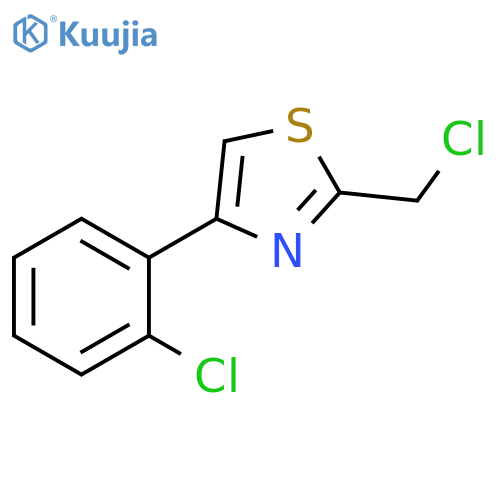 2-(chloromethyl)-4-(2-chlorophenyl)-1,3-thiazole structure