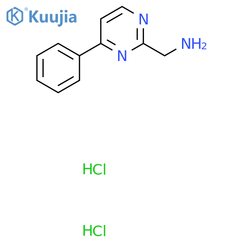 (4-Phenyl-2-pyrimidinyl)methanamine dihydrochloride structure