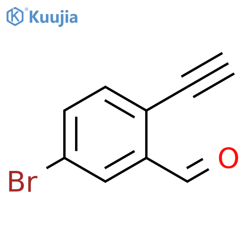 Benzaldehyde, 5-bromo-2-ethynyl- structure