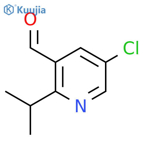 5-chloro-2-(propan-2-yl)pyridine-3-carbaldehyde structure