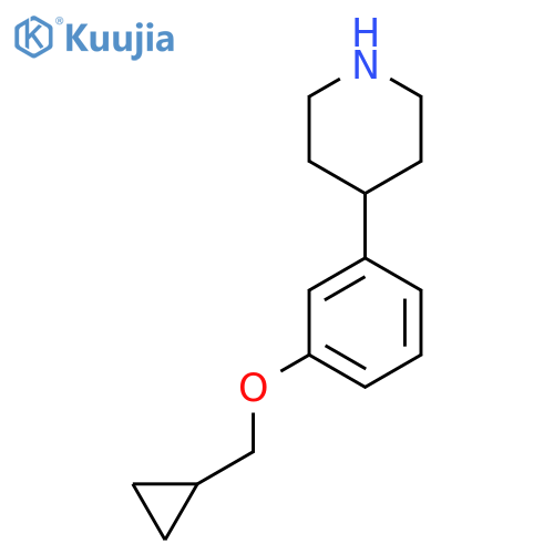 4-[3-(cyclopropylmethoxy)phenyl]Piperidine structure