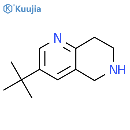 3-tert-Butyl-5,6,7,8-tetrahydro-1,6-naphthyridine structure