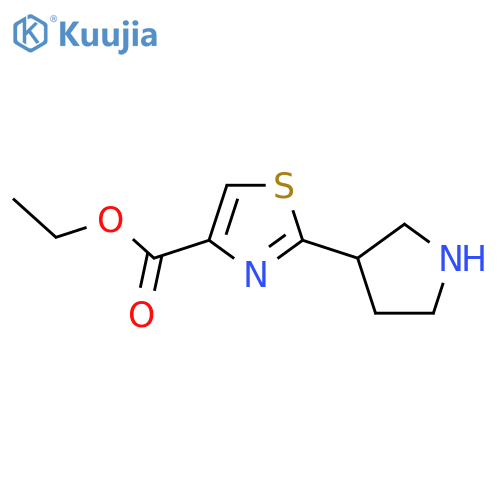 Ethyl 2-(pyrrolidin-3-yl)-1,3-thiazole-4-carboxylate structure