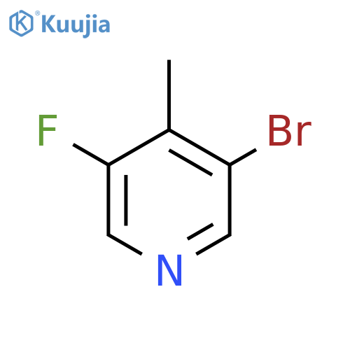 3-Bromo-5-fluoro-4-methylpyridine structure