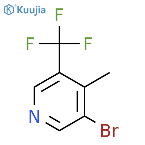 3-Bromo-4-methyl-5-(trifluoromethyl)pyridine structure
