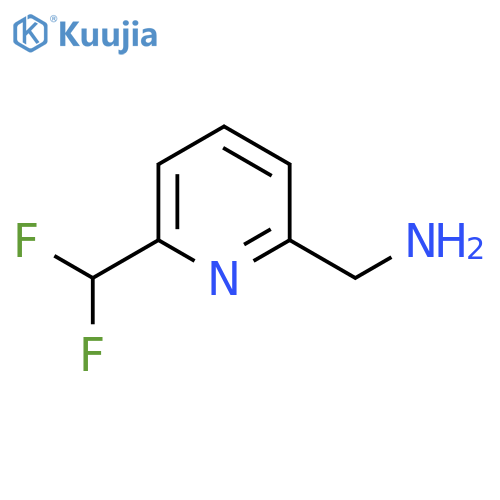 6-(difluoromethyl)pyridin-2-ylmethanamine structure