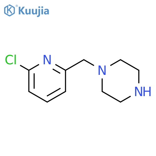 1-(6-chloropyridin-2-yl)methylpiperazine structure