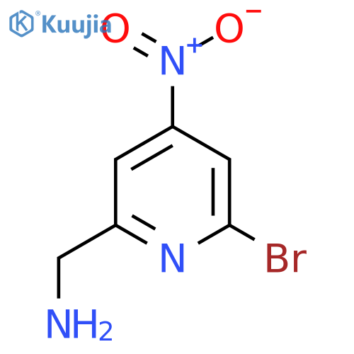 (6-Bromo-4-nitropyridin-2-YL)methanamine structure