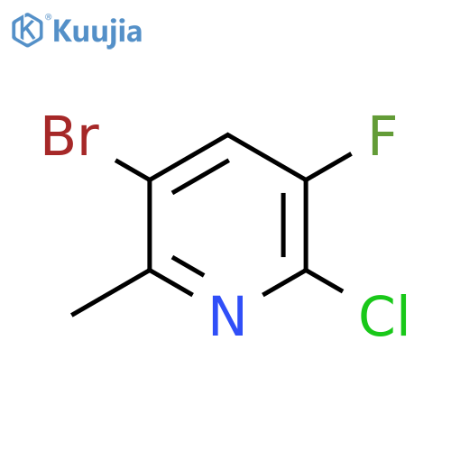 3-Bromo-6-chloro-5-fluoro-2-methylpyridine structure