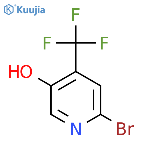 2-Bromo-5-hydroxy-4-(trifluoromethyl)pyridine structure