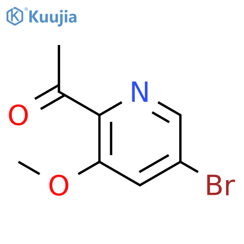 1-(5-bromo-3-methoxypyridin-2-yl)ethan-1-one structure