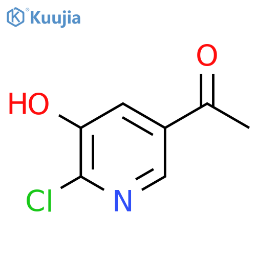 1-(6-CHLORO-5-HYDROXYPYRIDIN-3-YL)ETHAN-1-ONE structure