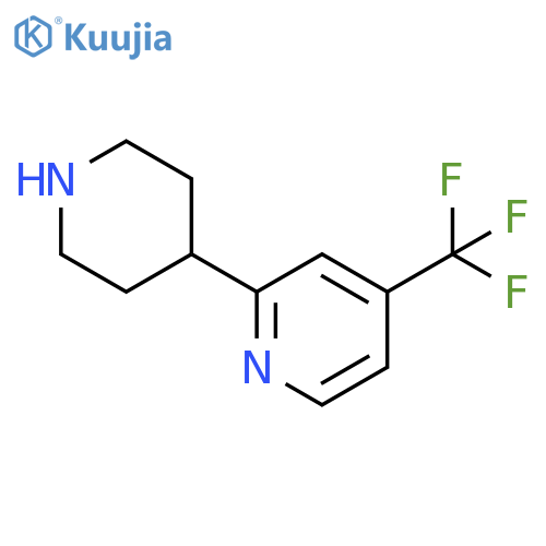 2-(4-piperidyl)-4-(trifluoromethyl)pyridine structure
