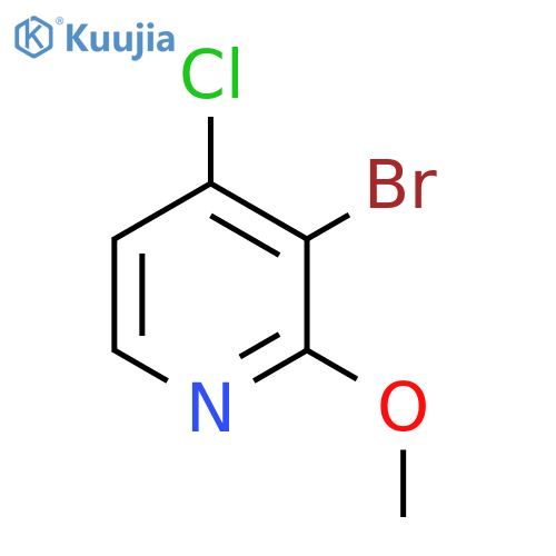 3-Bromo-4-chloro-2-methoxypyridine structure