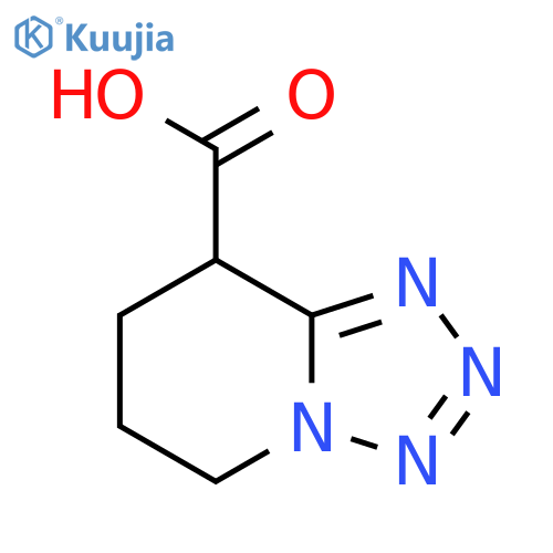 5H,6H,7H,8H-[1,2,3,4]Tetrazolo[1,5-a]pyridine-8-carboxylic acid structure