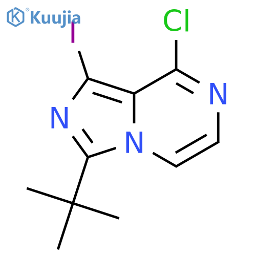3-(tert-Butyl)-8-chloro-1-iodoimidazo1,5-apyrazine structure