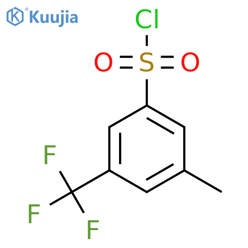 3-Methyl-5-(trifluoromethyl)benzene-1-sulfonyl Chloride structure