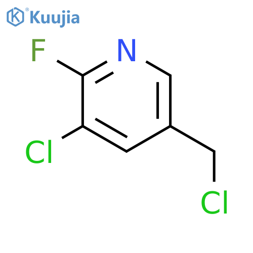 3-chloro-5-(chloromethyl)-2-fluoropyridine structure