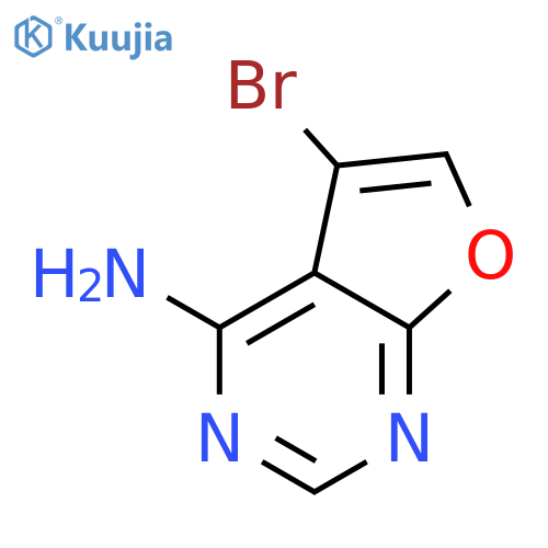 5-BROMOFURO[2,3-D]PYRIMIDIN-4-AMINE structure