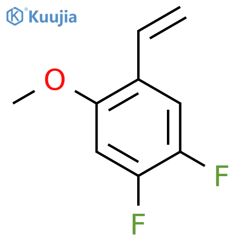 1-ethenyl-4,5-difluoro-2-methoxybenzene structure