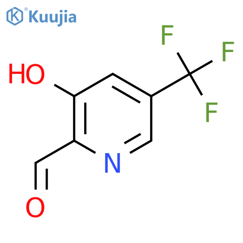 3-Hydroxy-5-(trifluoromethyl)picolinaldehyde structure