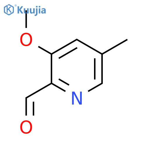 3-methoxy-5-methylpyridine-2-carbaldehyde structure