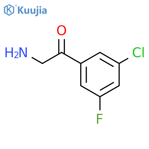 2-amino-1-(3-chloro-5-fluorophenyl)ethan-1-one structure