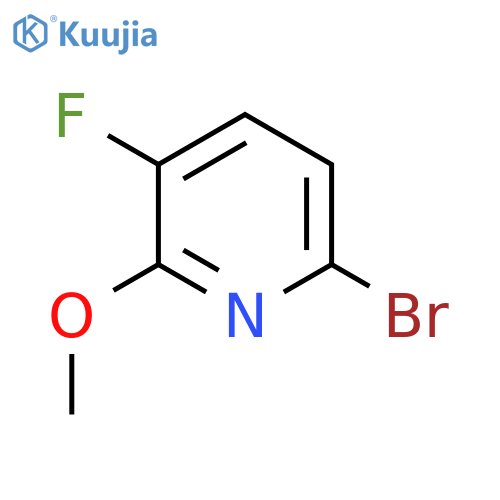 6-Bromo-3-fluoro-2-methoxypyridine structure