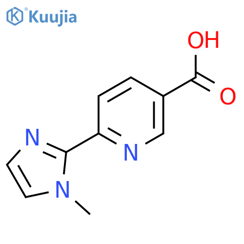 6-(1-Methyl-1h-imidazol-2-yl)pyridine-3-carboxylic acid structure