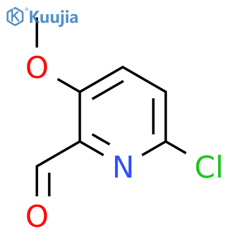 6-Chloro-3-methoxypyridine-2-carboxaldehyde structure
