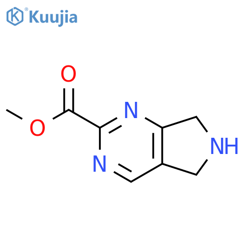 Methyl 6,7-dihydro-5H-pyrrolo[3,4-d]pyrimidine-2-carboxylate structure