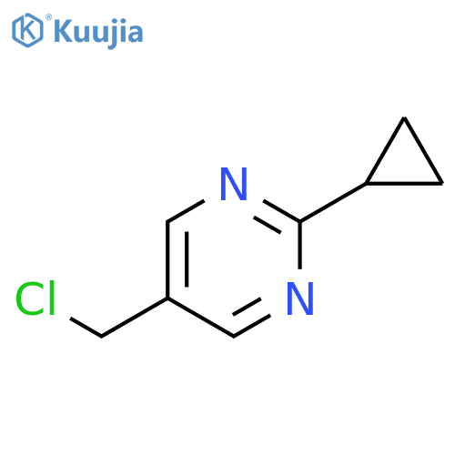 5-(chloromethyl)-2-cyclopropylpyrimidine structure