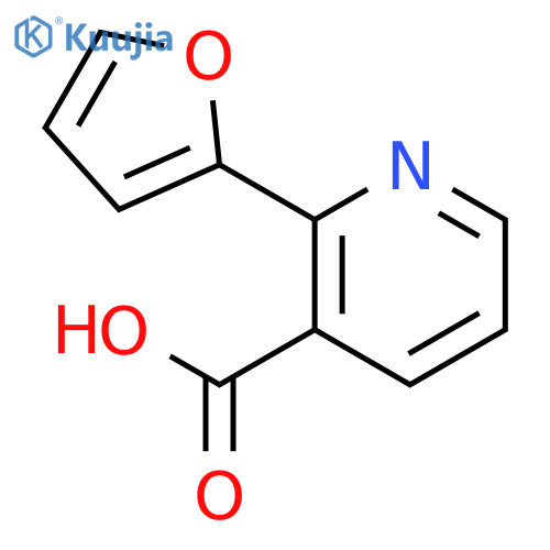 2-(furan-2-yl)pyridine-3-carboxylic acid structure