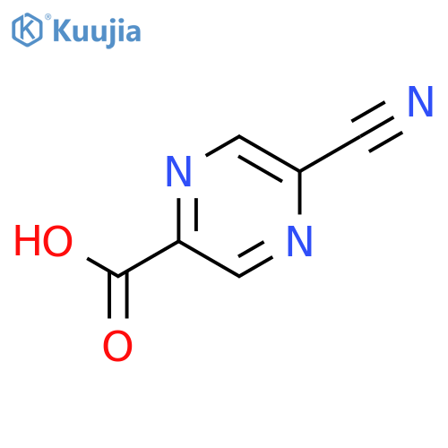 5-Cyanopyrazine-2-carboxylic acid structure