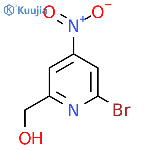 2-Bromo-4-nitropyridine-6-methanol structure