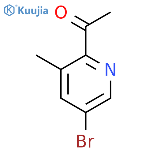 1-(5-Bromo-3-methylpyridin-2-yl)ethanone structure
