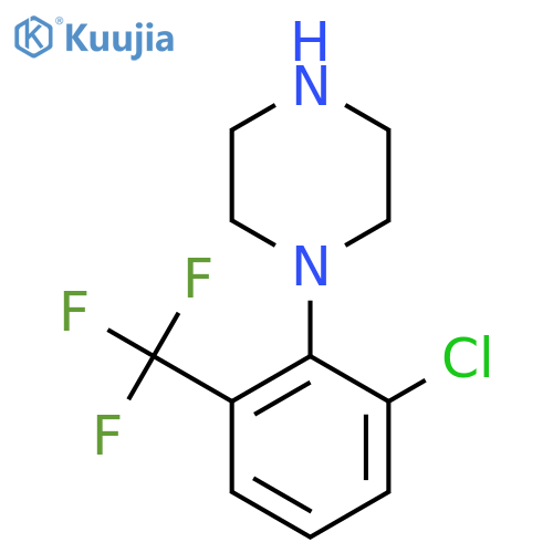 1-2-chloro-6-(trifluoromethyl)phenylpiperazine structure