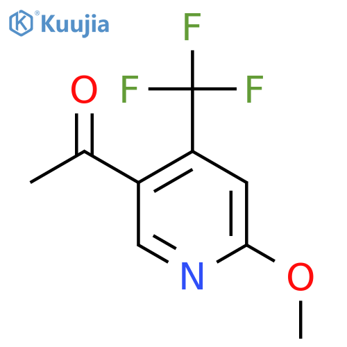 1-(6-Methoxy-4-(trifluoromethyl)pyridin-3-yl)ethanone structure