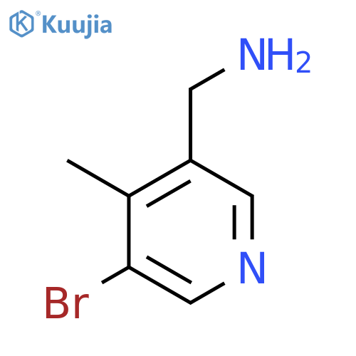 (5-Bromo-4-methylpyridin-3-yl)methanamine structure