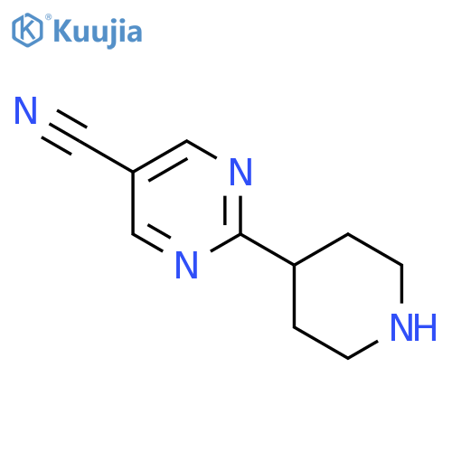 2-(Piperidin-4-yl)pyrimidine-5-carbonitrile structure