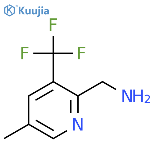 (5-Methyl-3-(trifluoromethyl)pyridin-2-yl)methanamine structure