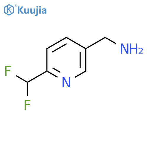 [6-(Difluoromethyl)pyridin-3-YL]methanamine structure