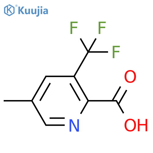 5-methyl-3-(trifluoromethyl)pyridine-2-carboxylic acid structure