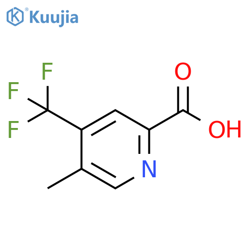 5-Methyl-4-(trifluoromethyl)pyridine-2-carboxylic acid structure