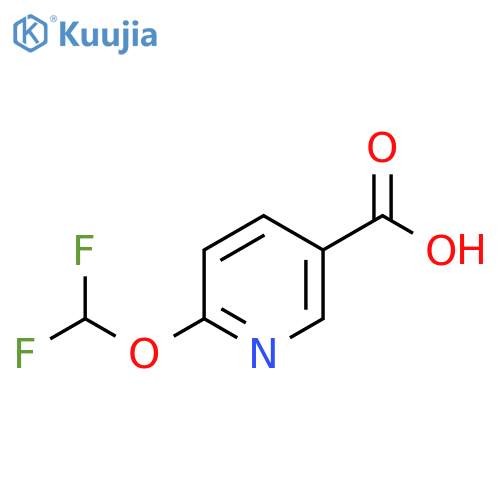 6-(difluoromethoxy)pyridine-3-carboxylic acid structure
