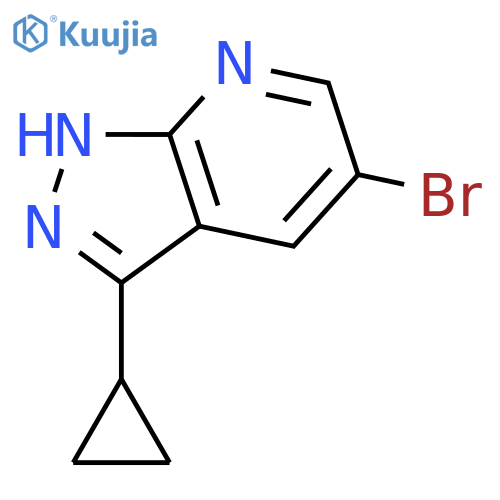 5-Bromo-3-cyclopropyl-1H-pyrazolo[3,4-b]pyridine structure