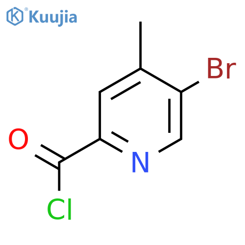 5-Bromo-4-methylpyridine-2-carbonyl chloride structure